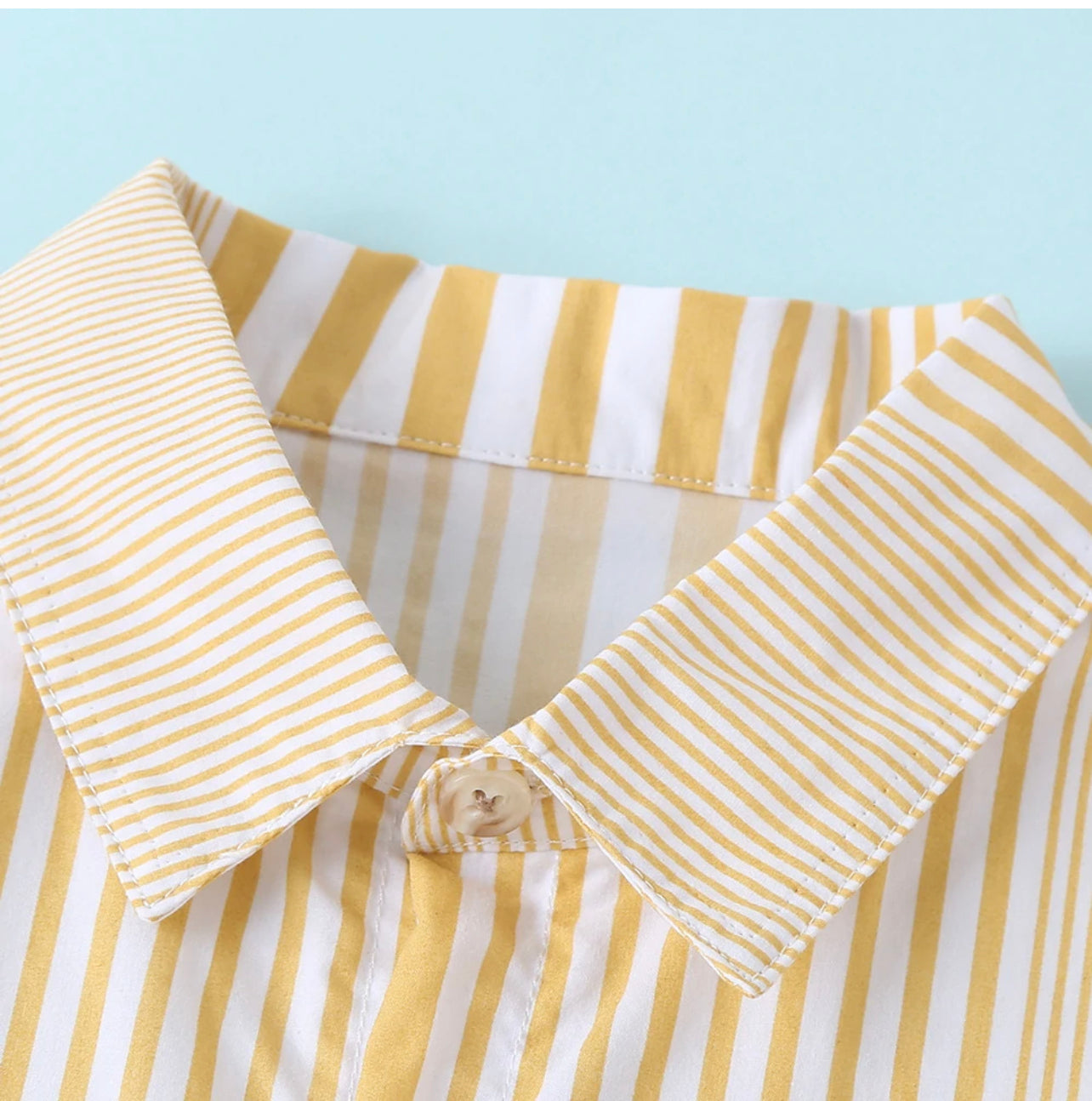 YELLOW STRIPES BOY SET