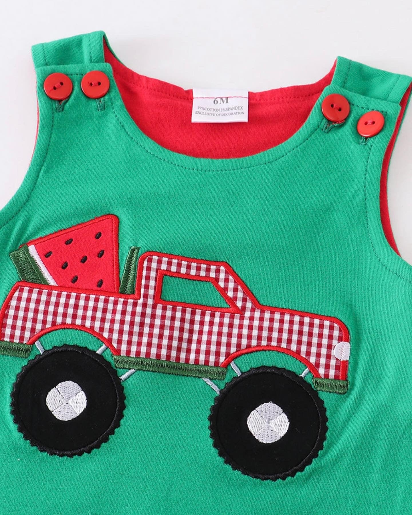 WATERMELON BOY ROMPER