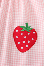 Load image into Gallery viewer, STRAWBERRIES RUFFLES GIRL DRESS
