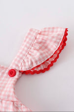 Load image into Gallery viewer, STRAWBERRIES RUFFLES GIRL DRESS
