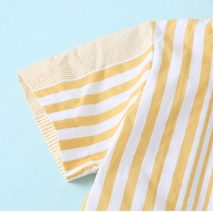 YELLOW STRIPES BOY SET