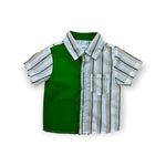 Load image into Gallery viewer, GREEN STRIPES BOY SHIRT
