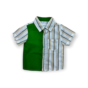 GREEN STRIPES BOY SHIRT