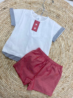 Load image into Gallery viewer, RED POLOLO BOY SET
