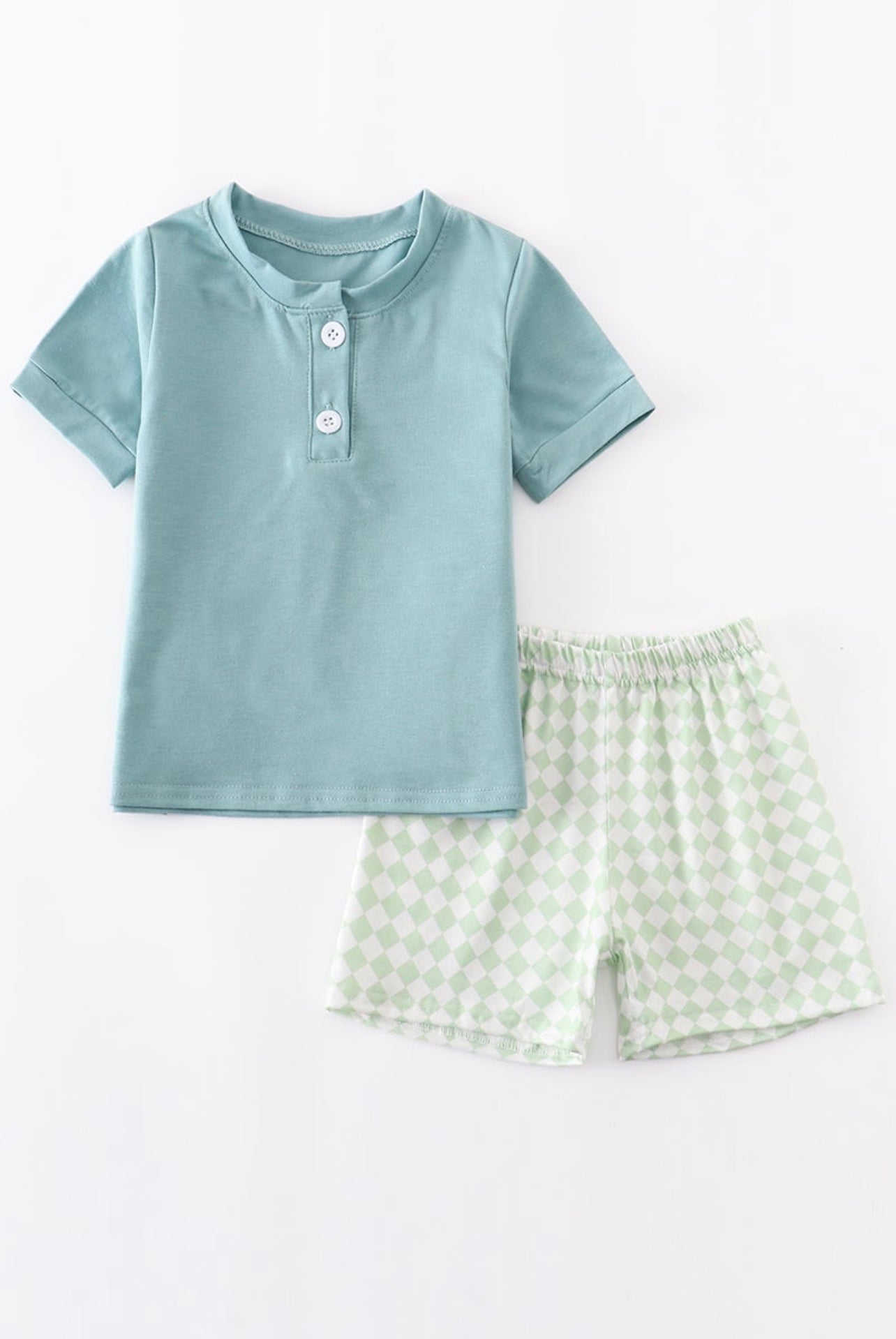 EVERGREEN CHECK BOY SET