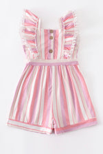 Load image into Gallery viewer, PINK RUFFLE ROMPER
