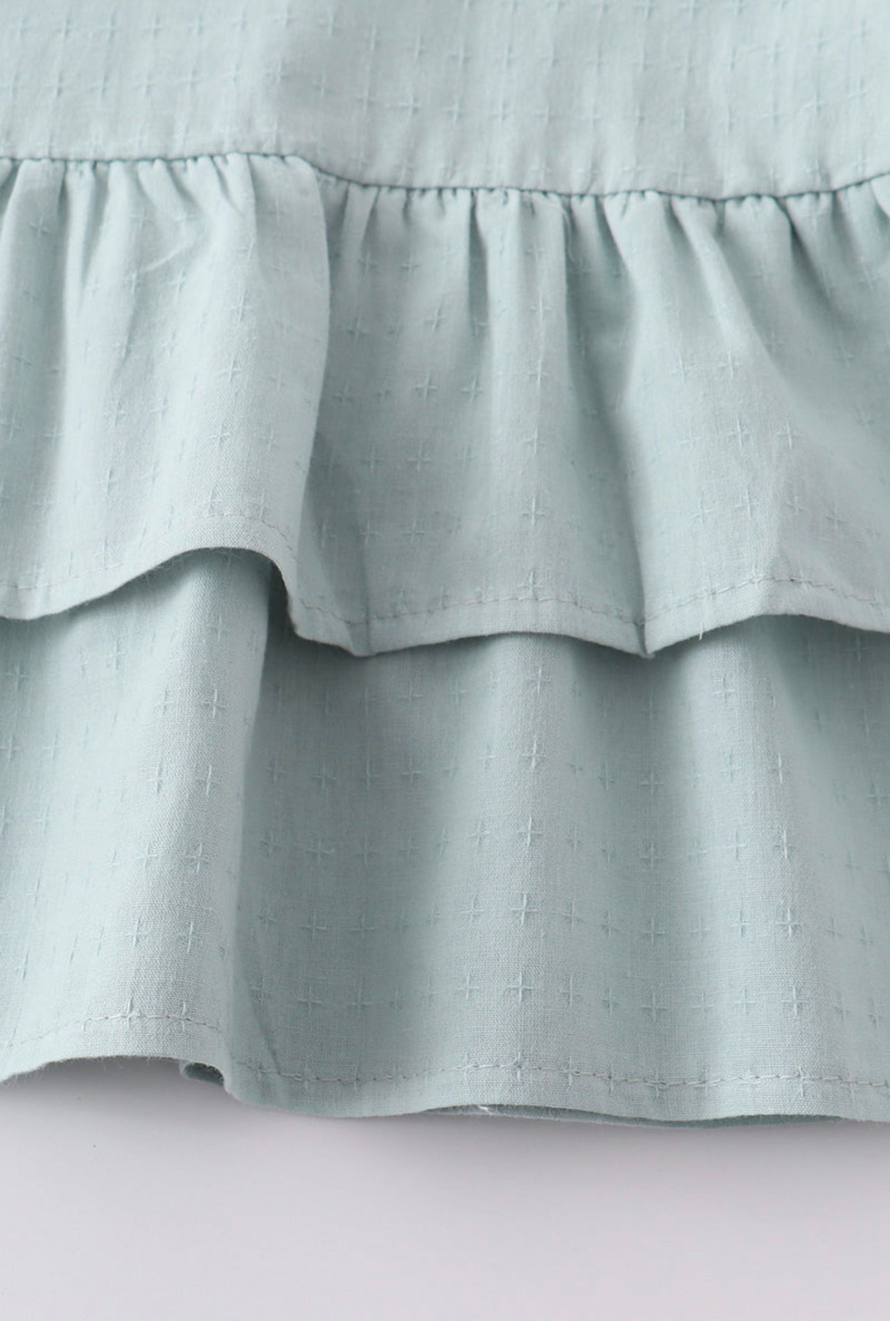 SAGE RUFFLES DRESS