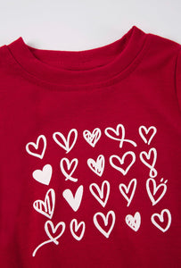 HEART PRINT ONESIE