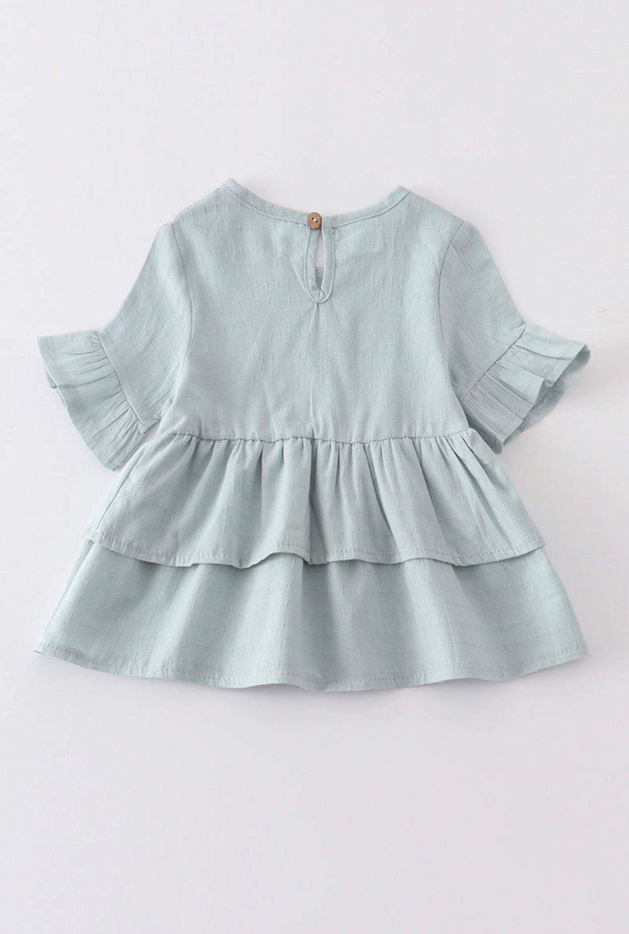 SAGE RUFFLES DRESS