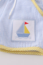 Load image into Gallery viewer, BOY SAILBOAT SWIM SHORT
