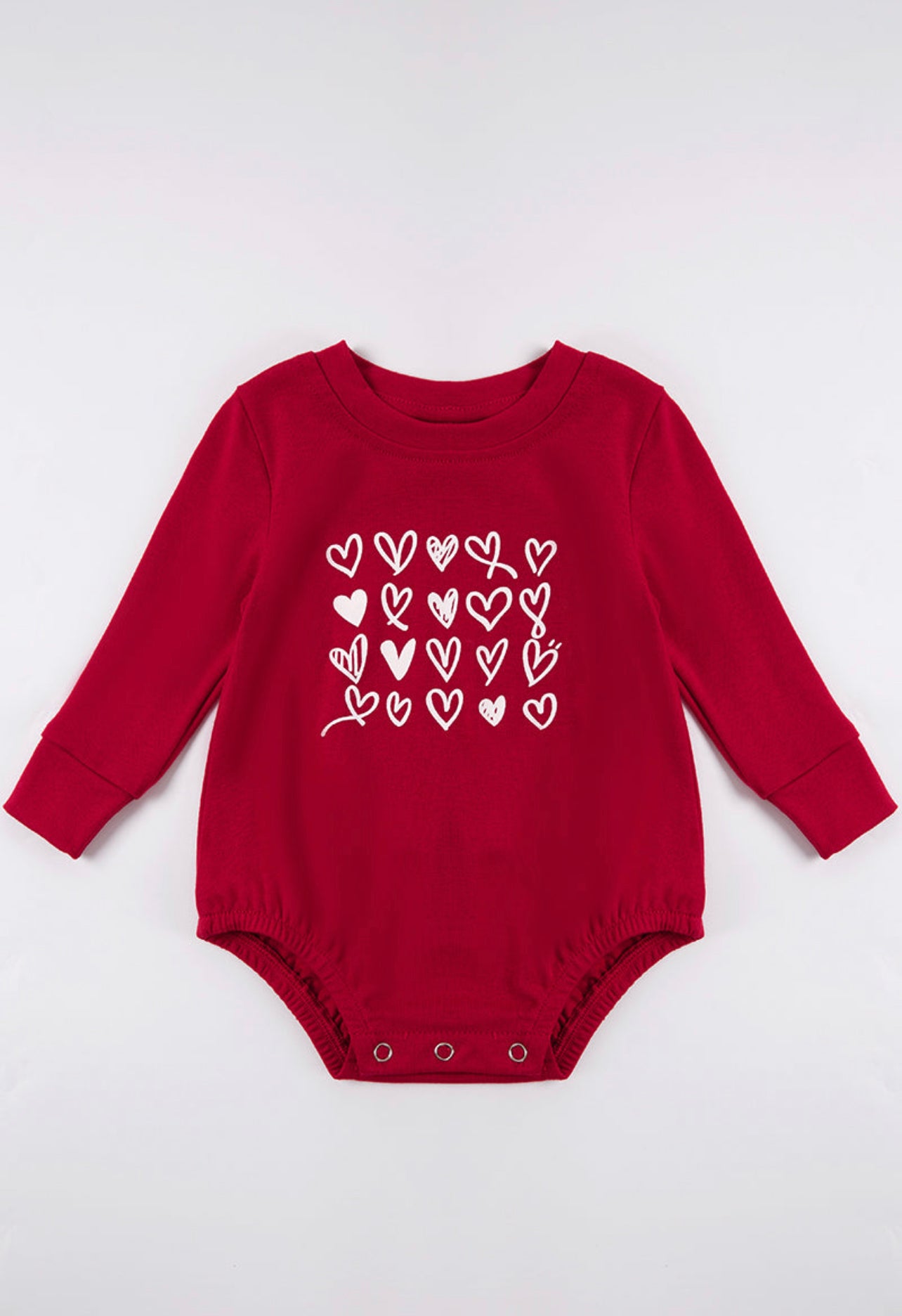 HEART PRINT ONESIE