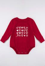 Load image into Gallery viewer, HEART PRINT ONESIE
