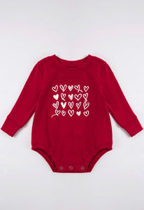 HEART PRINT ONESIE